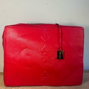 Elegant Red Women's Cosmetic Bag